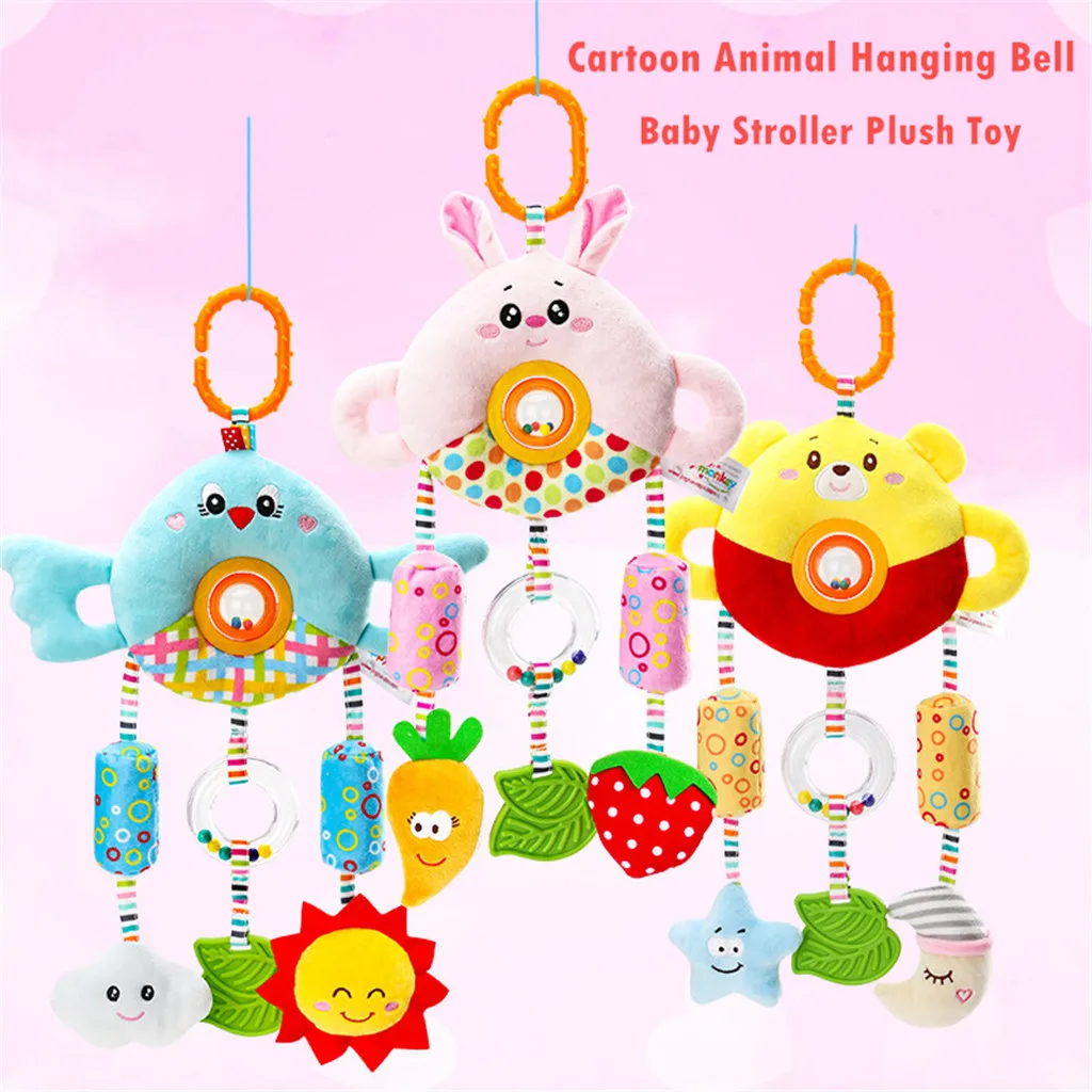 Мультяшные детские игрушки на возраст 0 12 месяцев подвесные погремушки для