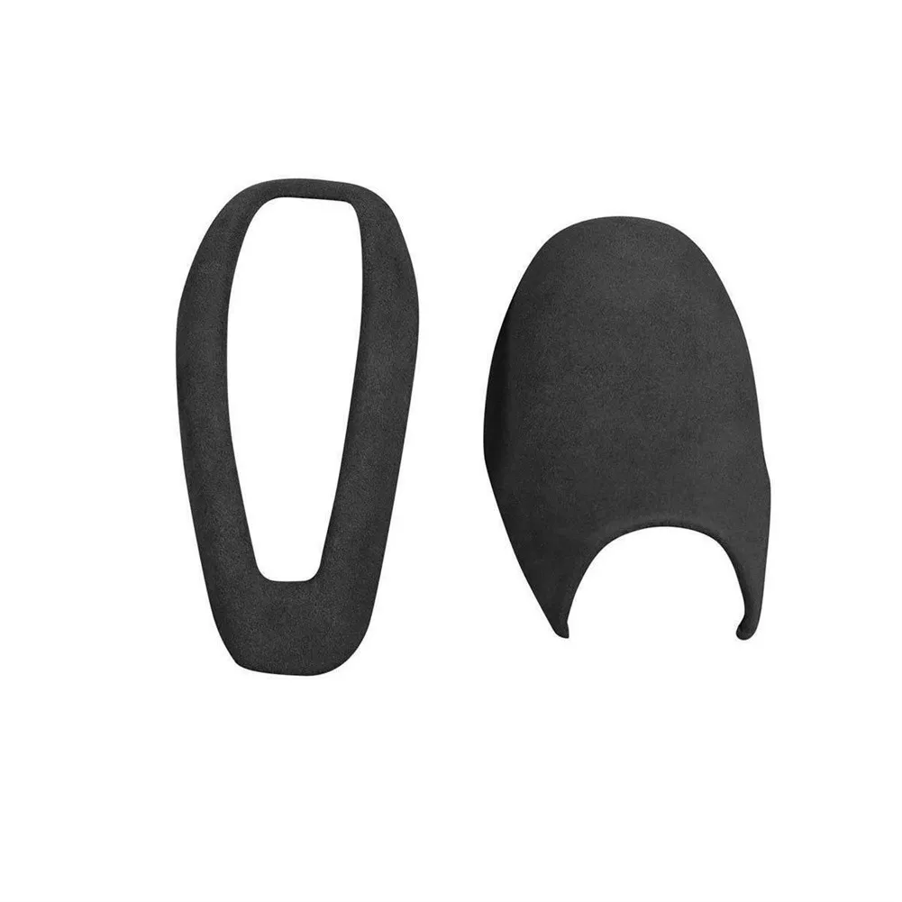 

Replacement Gear Shift Knob Cover Trim 2Pcs/Set Black Interior Leather