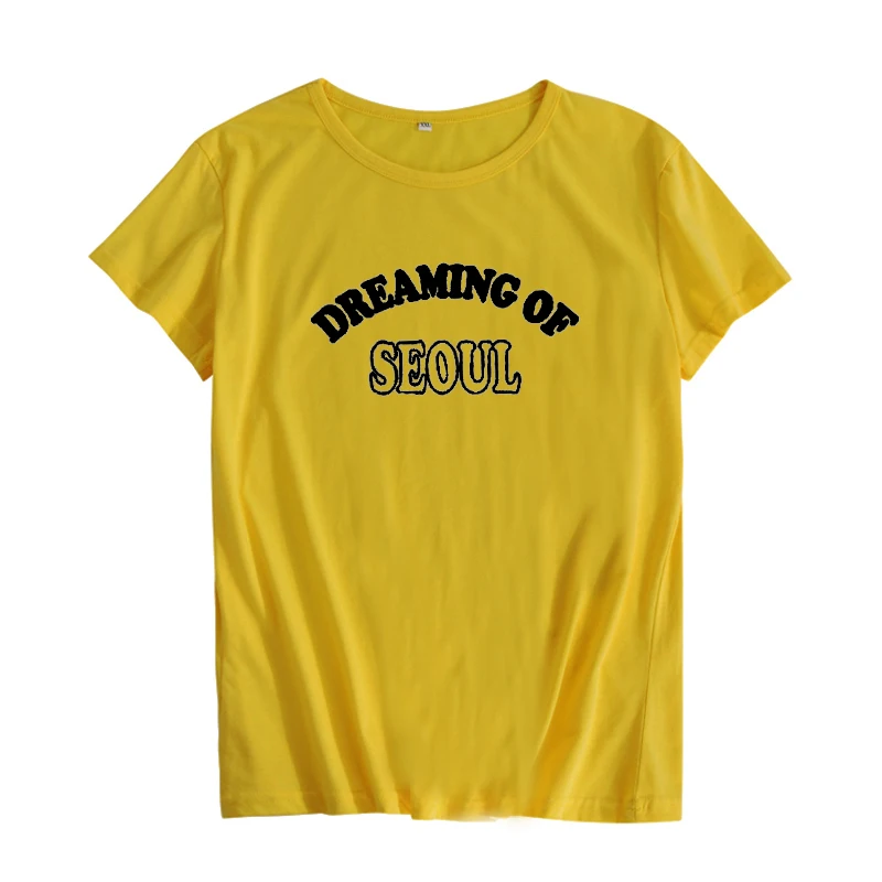 Женская футболка в стиле панк рок Dreaming of хип хоп корейская мода|womens tumblr tops|t shirt women