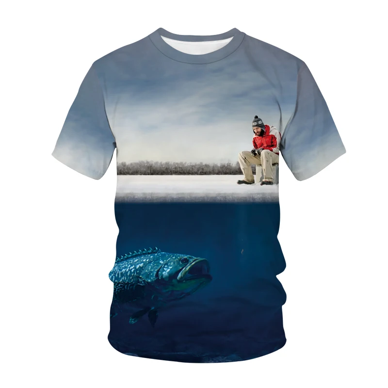 

New Fashion T-shirt Fish Octopus Shark 3D Print Streetwear Men Women Hip Hop T Shirt Fishing Casual Tshirt Tops Unisex Clothing