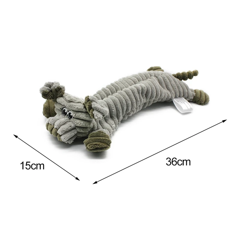Squeaking Animals Pet Toy Dog Pressure Releasing Squeaky Chew Soft Bite Resistant No Stuffing Plush For Dogs | Дом и сад
