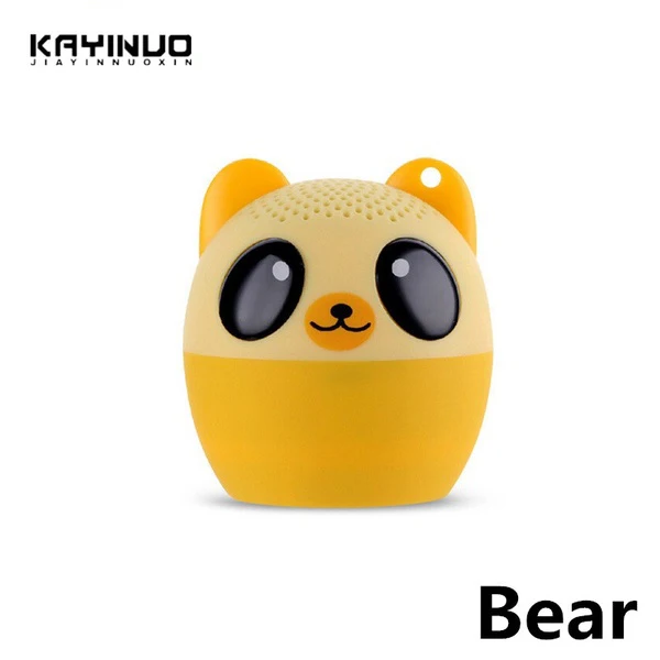 Bear Мини животное Bluetooth динамик Портативный мультфильм открытый музыкальный плеер Stero Lound Динамик s сабвуфер громкой связи беспроводной динамик s - Цвет: Bear