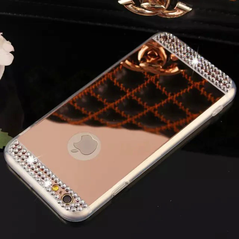 Зеркальный чехол для Pocophone F1 мягкий из ТПУ Xiaomi Redmi A1 A2 5X 6X 3S Note 3 4 4A 4X 5 Plus 5A 6 6A 7 7A K20 9T 8