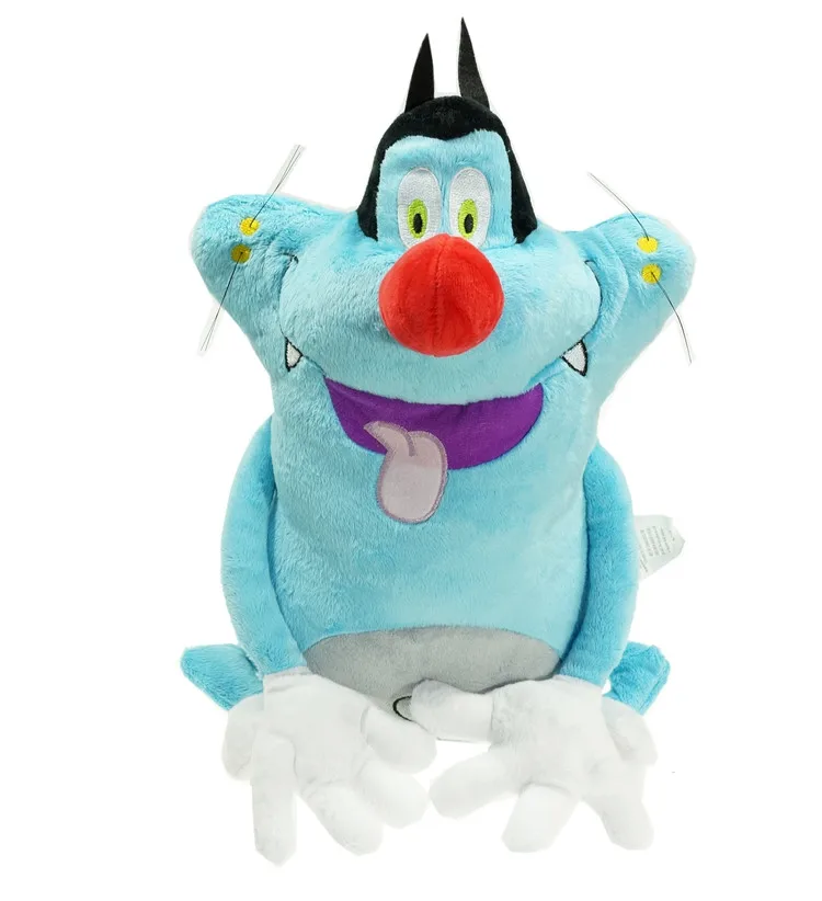 Oggy and the Cockroaches plush toy 38cm Gifts kid's adult | Movies &amp TV