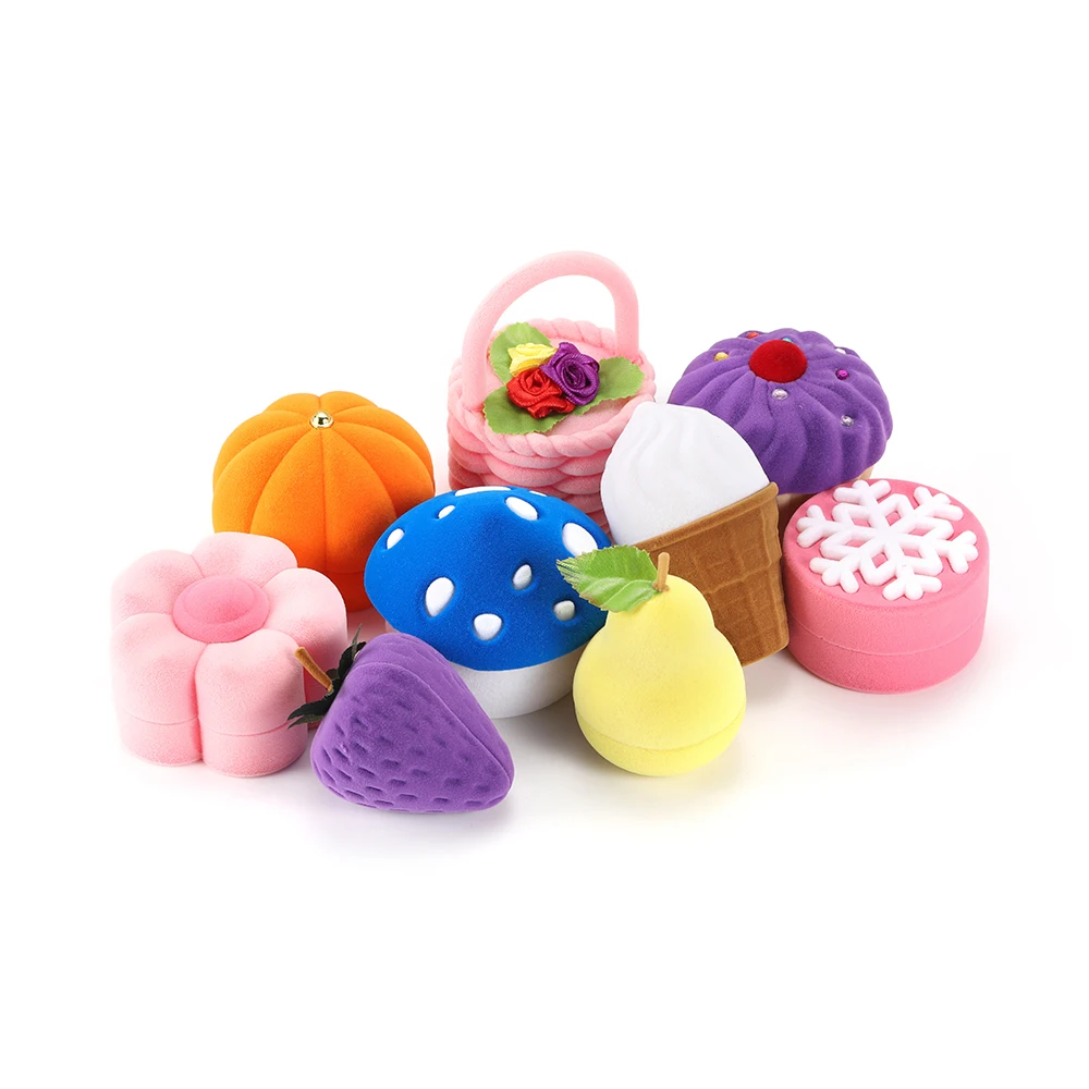 Шкатулка для ювелирных изделий бархатная Подарочная коробка с футляром колец и