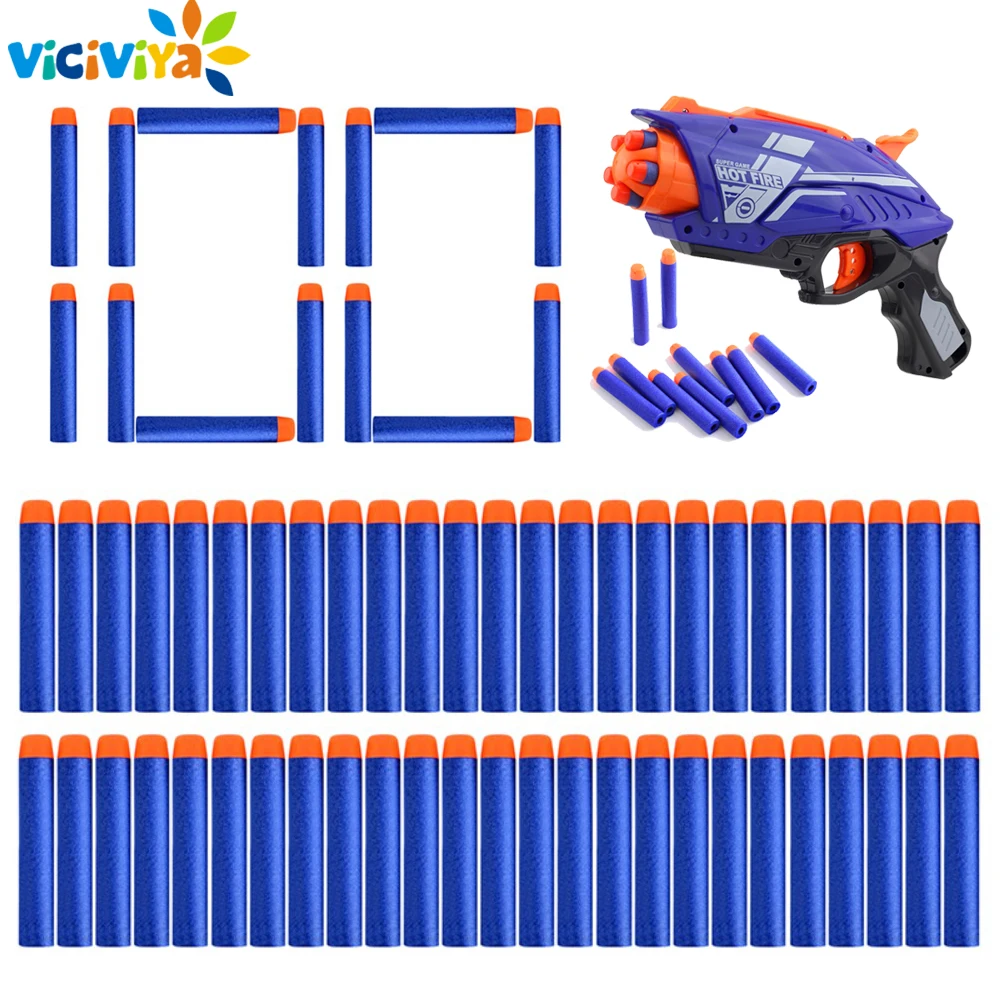 100 шт. для Nerf пуль универсальная 7 2 см заправка игрушка дартс оружейные пули серии