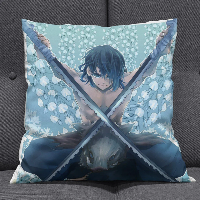 Диванная подушка с дьявольским лезвием аниме вторичный элемент каштановый