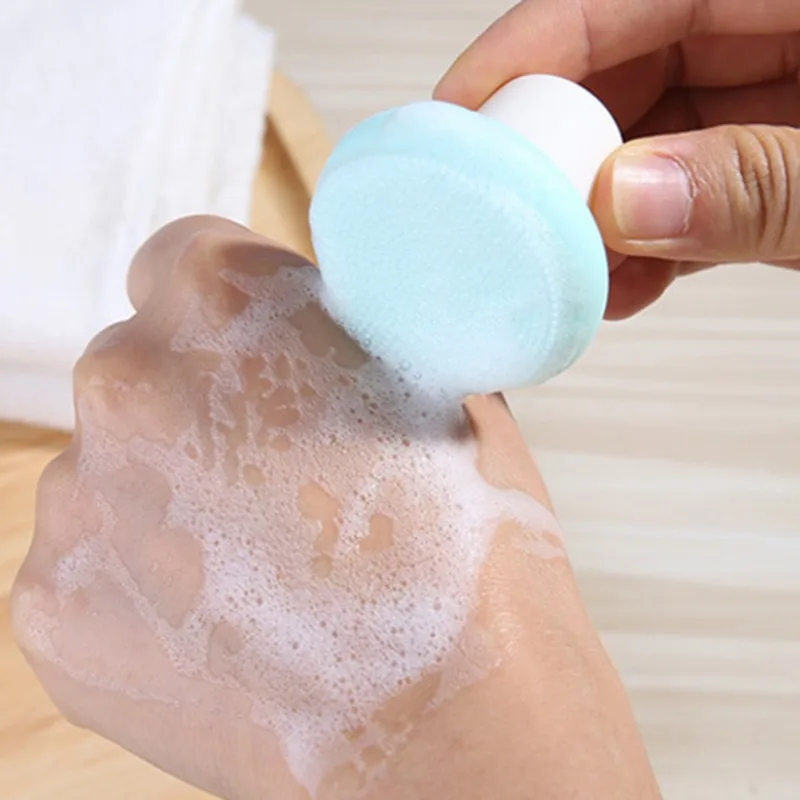 

2 PCS/Set Silicone Facial Wash Pad Exfoliating Blackhead Removal Face Cleaning Brush Tool Soft Deep Cleaning Face Brushes Tools
