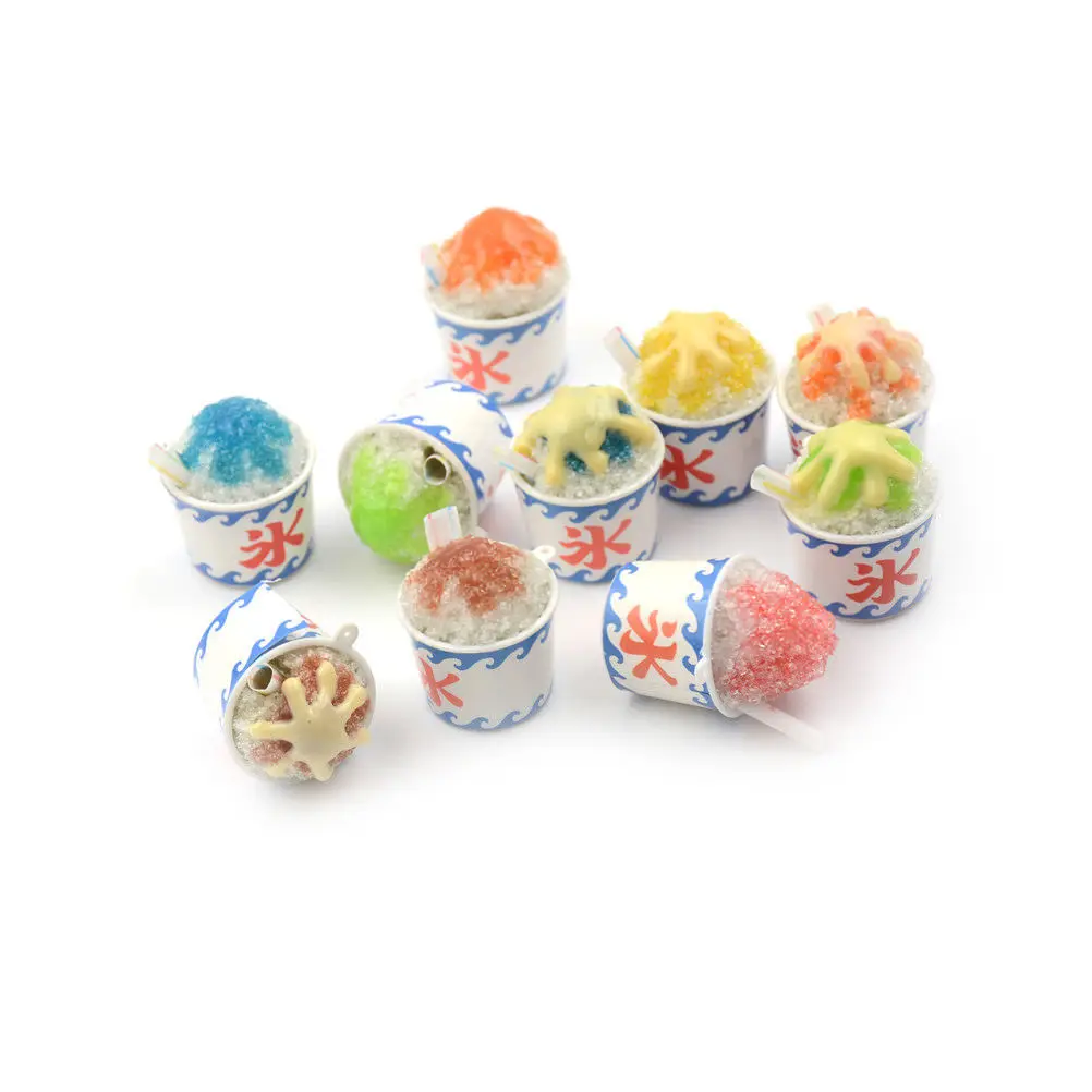 

1pc 1: 6 Dollhouse Miniature Drink Ice Cream Cups Set Model Pretend Play Mini Food Doll Accessories Fit Toy Wholesale