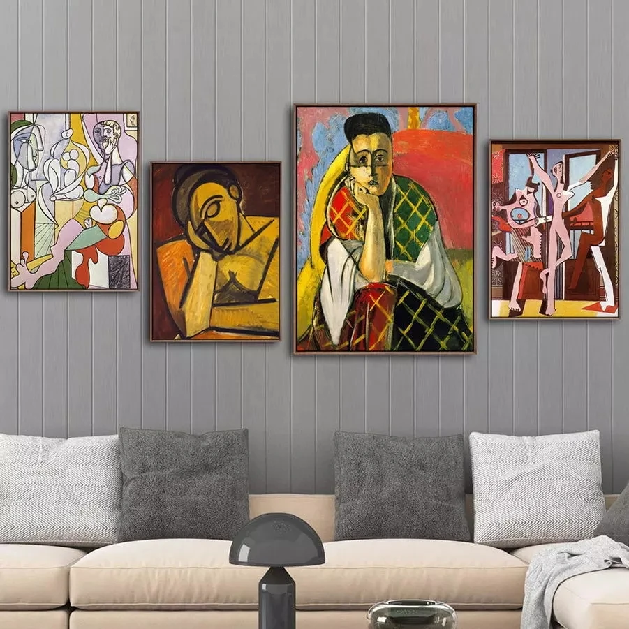 

Picasso Abstract Character Canvas Painting Modern Home Decoration Living Room Art Poster Picture Surrealism Without Frame Mural