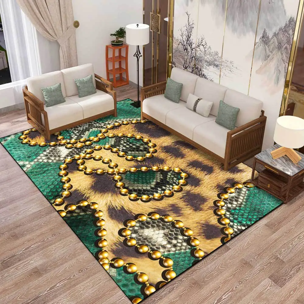 

Fashionable cute tiger skin 3D printed carpet children bedroom bathroom player carpet suitable for family cartoon animal carpet