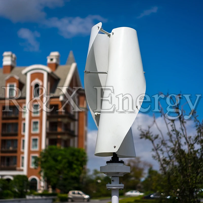 400 w/600 w вертикально-осевую ветроэнергетическую установку вертикальный ветряной генератор 12 v/24 v дополнительный спираль 3 цвета генератор с MPPT Контроллер заряда для дома