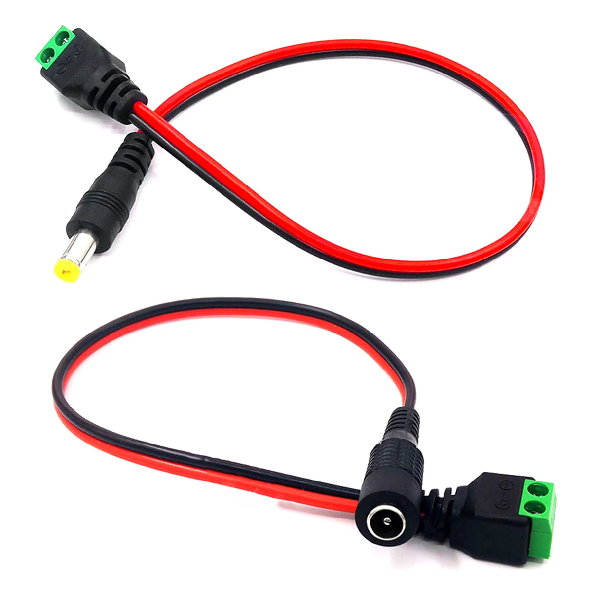 1 пара DC Мощность косичка мужской и женский 18 AWG соединительный кабель с разъемом