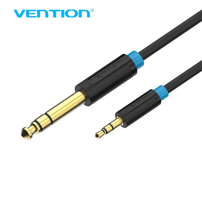 Vention 3 5 мм до 6 35 адаптер Aux кабель для усилителя смесителя Позолоченный Jack 3m 5m10mAux