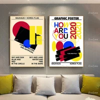 avant garde style poster bauhaus style color andmodern home decor prints wall art canvas living room decoration unique gift