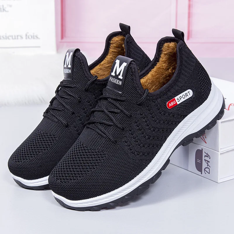 

New Women's Warm Flat-bottomed Sports Shoes, Women's Thick-soled Casual and Comfortable Women's Boots, Thickened Anti-ski Boots