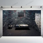 Фон для фотосъемки с изображением старой тюрьмы, запретной комнаты, кирпичной стены