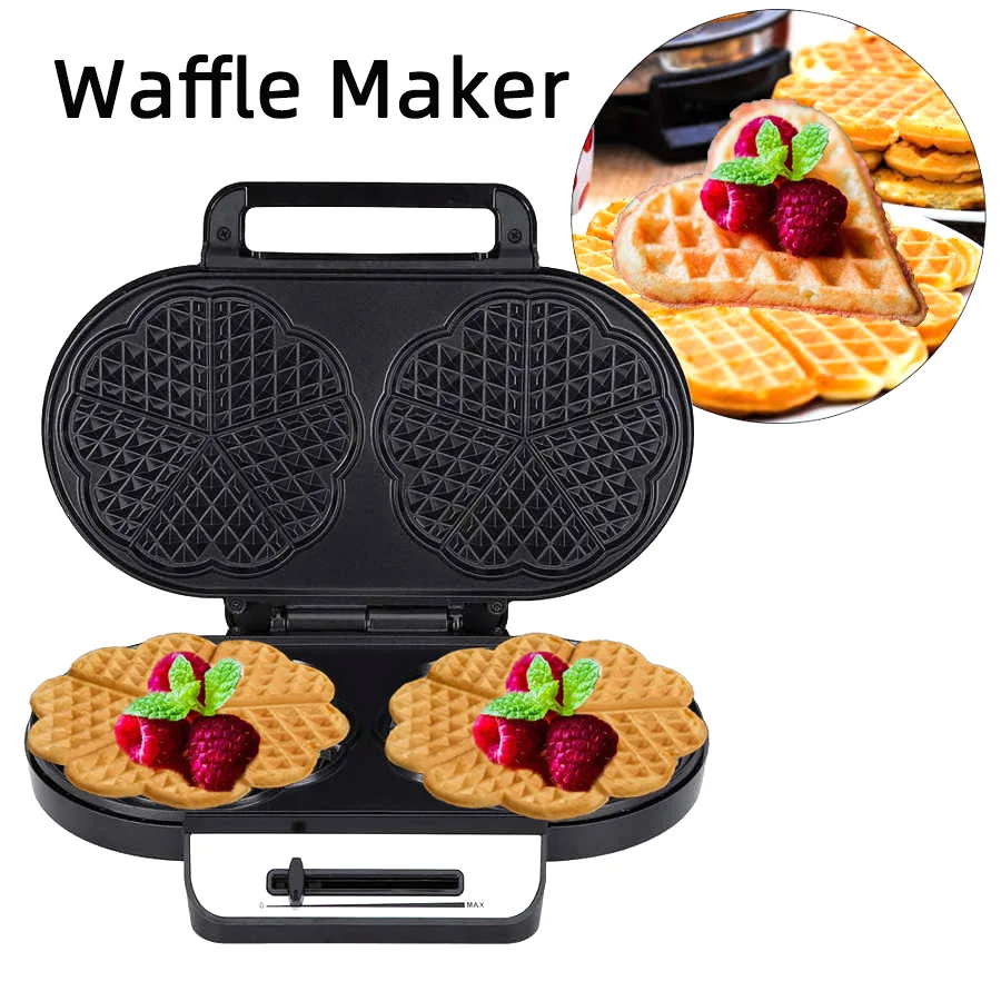 Murah Rumah 220V Dan 110V Pembuat Kue Pembuat Sarapan Pemanggang Roti Listrik Pembuat Wafel