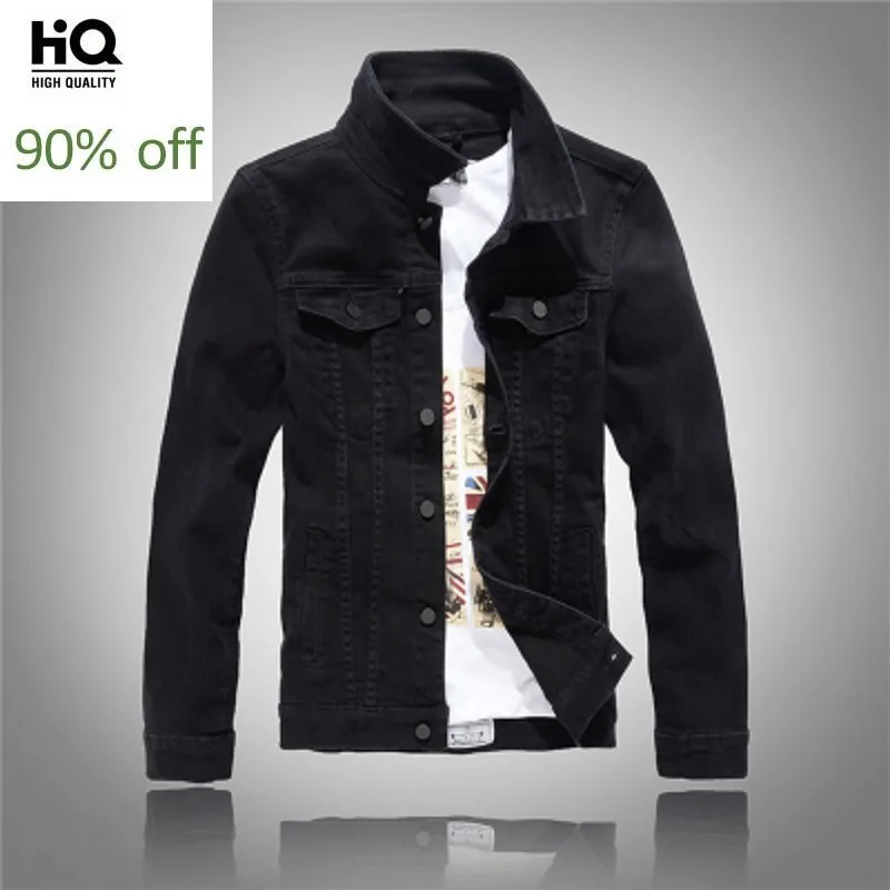 Мужская одежда хит продаж модное осеннее джинсовое пальто уличная облегающие