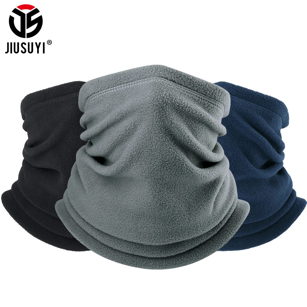 Холодная зимняя флисовая Шейная гетра бандана защита для половины лица