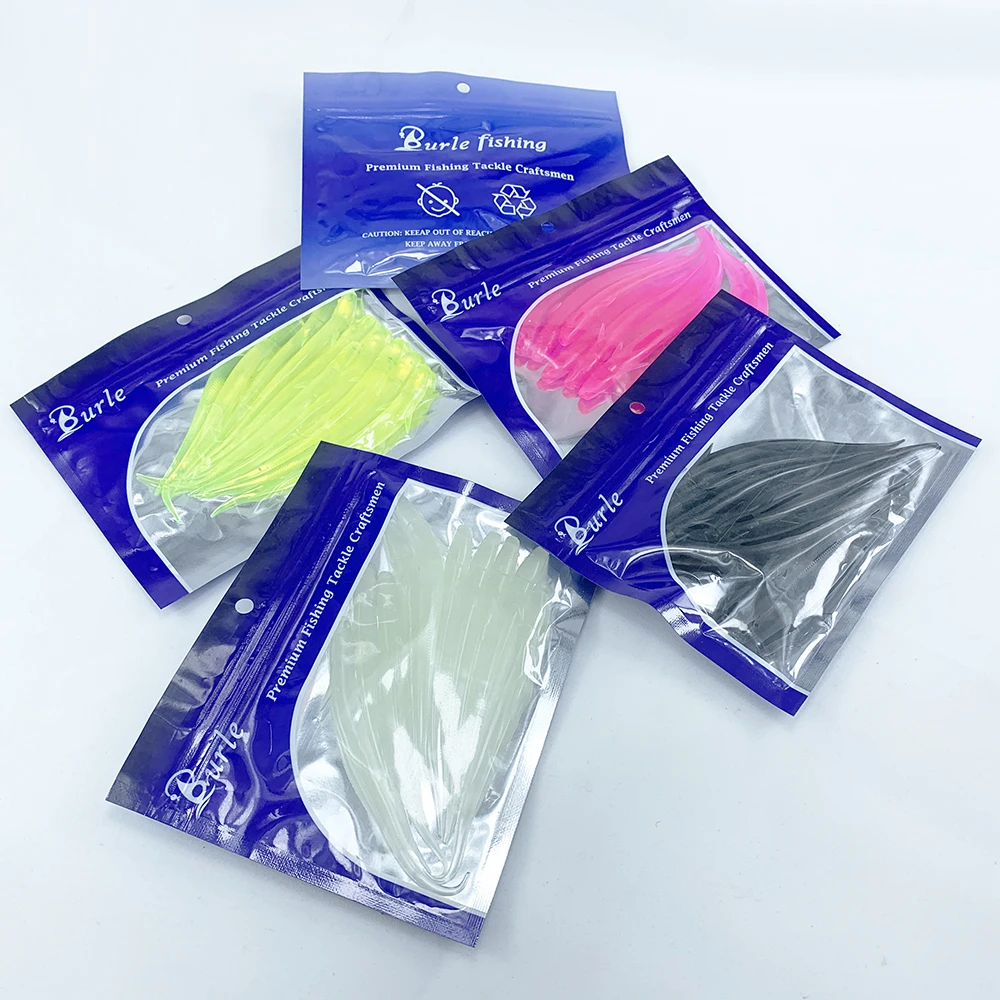 

10pcs Simulated Soft Lure Bait Swim Wobblers Artificial Tackle Silicone Worm Carp Fishing 11cm 3.3g