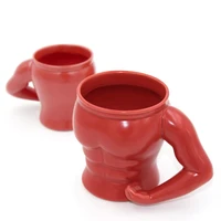 macho muscle mug creative ceramic cup dark horse red horse muscle prince cup mini drinking cup