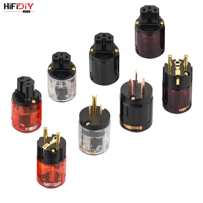 HIFIDIY LIVE EU/US/AU Чистая медь позолоченный разъем питания Хвост Разъем для HIFI аудио