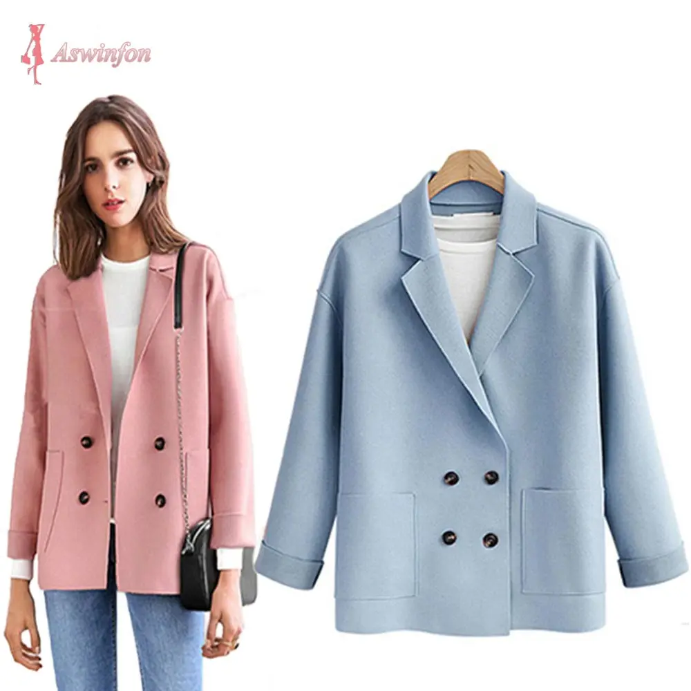 Женское осенне-зимнее пальто Aswinfon Модный Кардиган с длинным рукавом верхняя