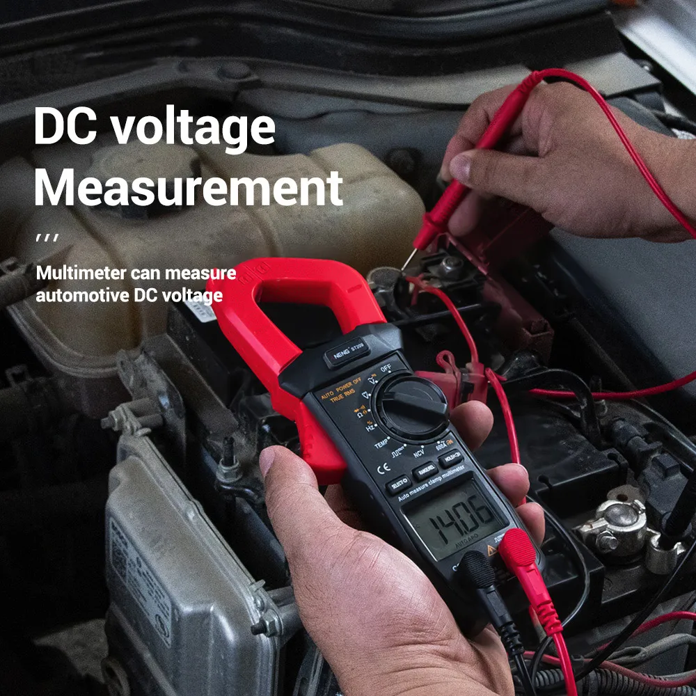 

ST209 LCD Digital Multimeter Clamp Meter 6000 Counts True RMS Amp DC/AC Current Clamp Tester Meter Voltmeter Auto Ranging
