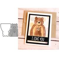 love bear metal cutting dies diy scrapbooking paper photo album crafts knife mould card blade punch stencils for decor