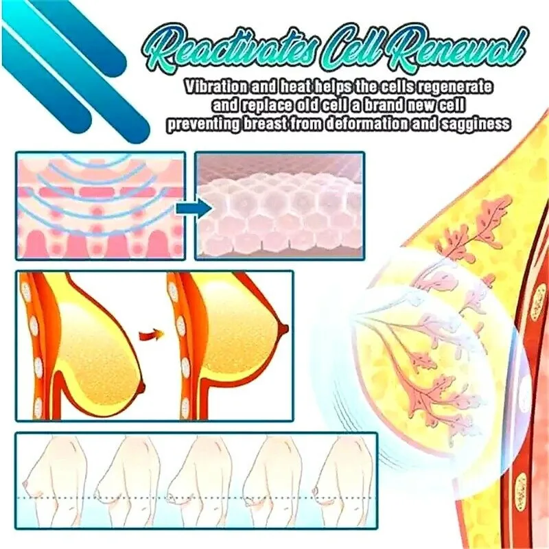 Электрический массажер-усилитель груди реактивация Ems подкладка усилитель