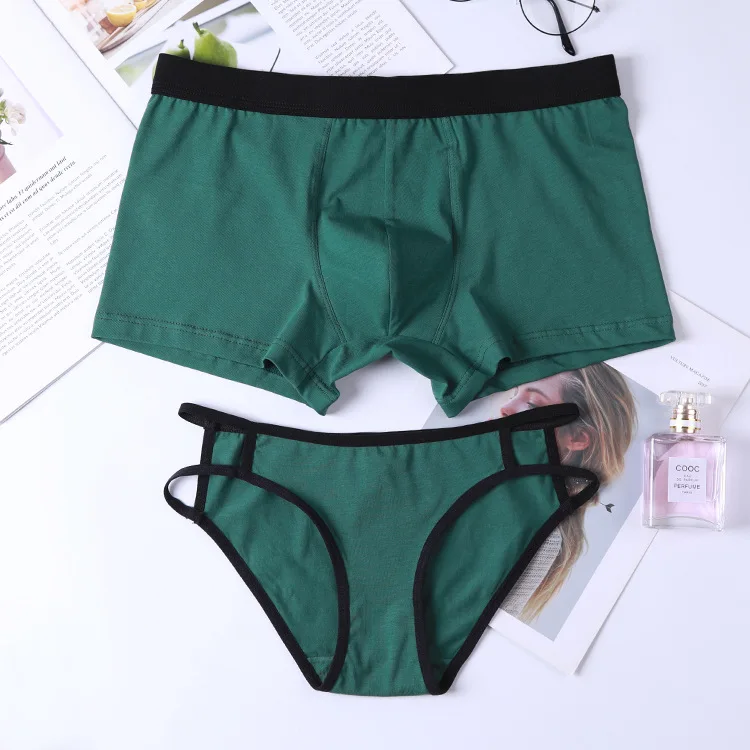 Горячая Пара нижнее белье хлопковые трусики сексуальные женские шорты трусы