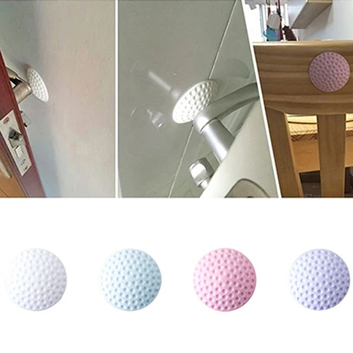 Silicone Self Adhesive Wall Protectors Door Handle Bumpers Buffer Guard Stoppers Silencer Crash Pad Doorknob Lock | Дом и сад