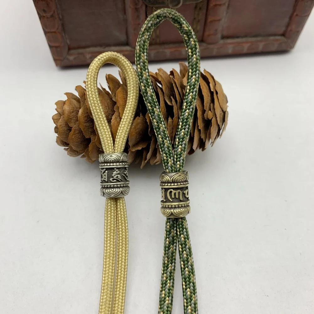 Санскрит разделительные бусины Паракорд бусы на шнурок латунные подвески EDC