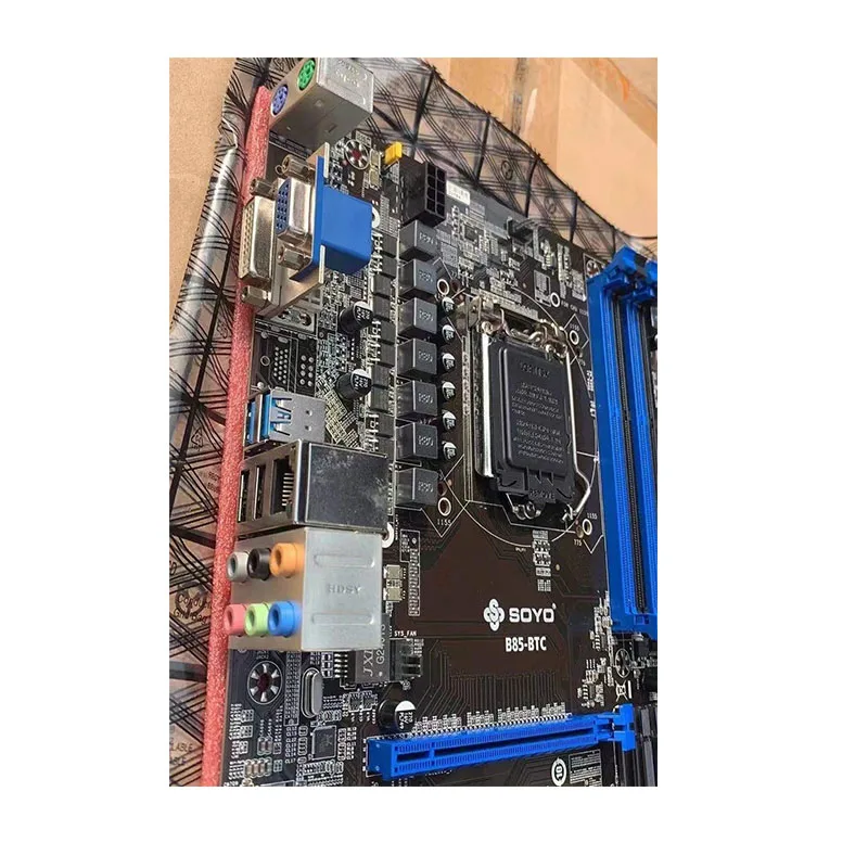 Системная плата для майнинга BTC Настольная материнская 6PCI-E TB85 B85 B250 H110 LGA 1150 DDR3 16G