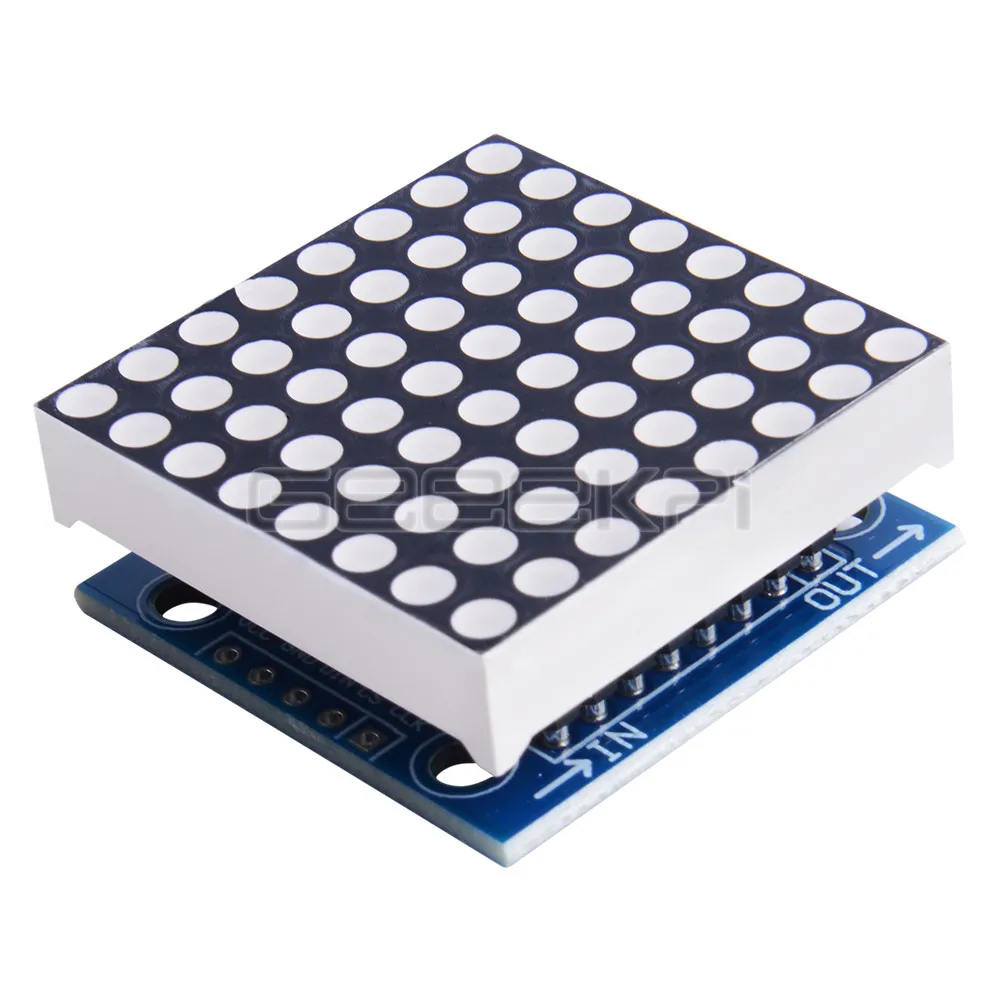 GeeekPi 3 шт. 8x8 MAX7219 точечный модуль светодиодной матрицы MCU светодиодный управления