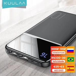 kuulaa power bank 10000mah portable charger for xiaomi redmi note 10 powerbank for poco x3 f3 m3 iphone 12 11 pro max poverbank free global shipping