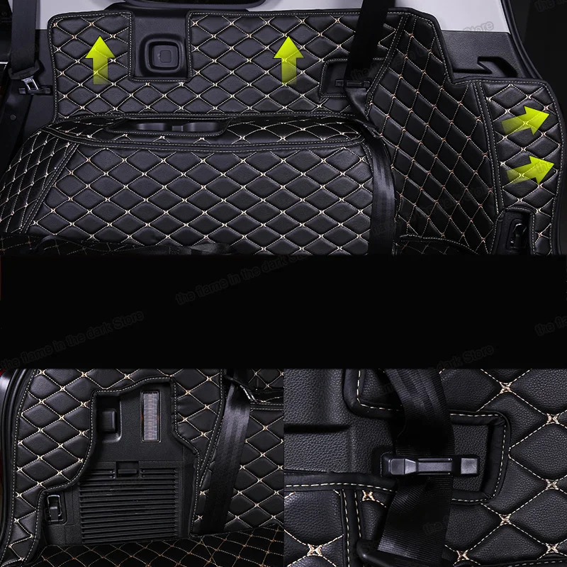 Lsrtw2017 для trumpchi gs8 переносной волоконный Кожаный Автомобильный Коврик багажника