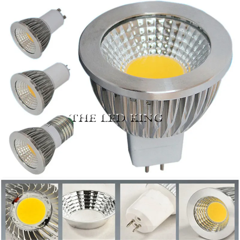 Dimmable COB Светодиодный прожектор 220 В GU10 светильник E27 110 3 Вт 5 7 AC 85 265 в GU5.3 Luz Lamparas MR16 12