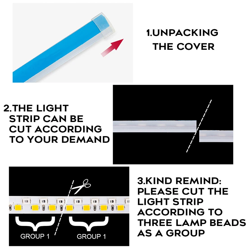 2 шт. 30 45 60 см дневной ходовой светильник гибкие мягкие трубки направляющие