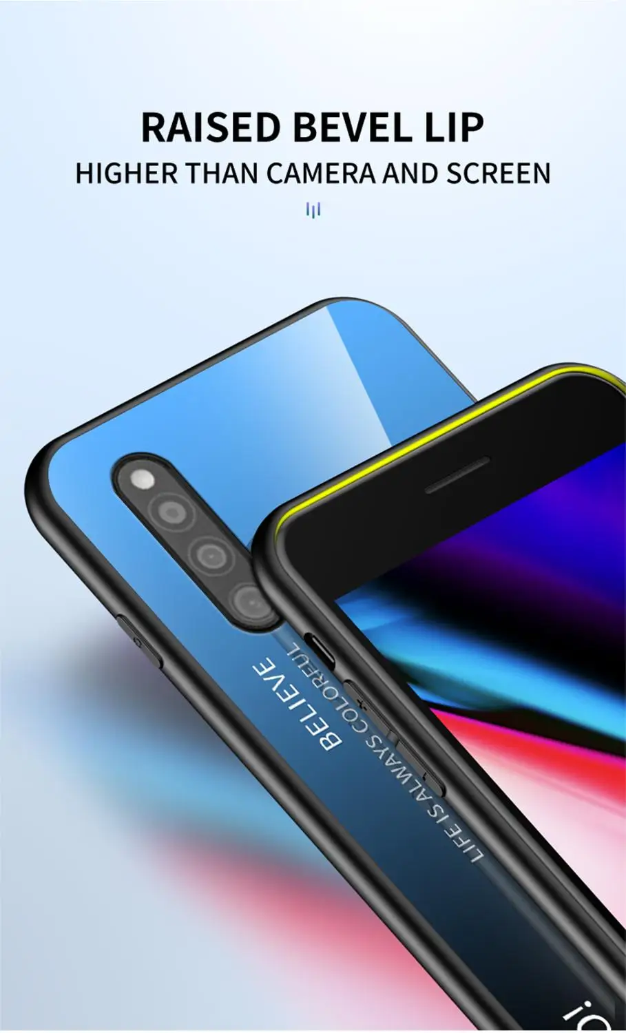 Чехол OUDINI из градиентного стекла для Samsung Galaxy A41 чехол | Мобильные телефоны и
