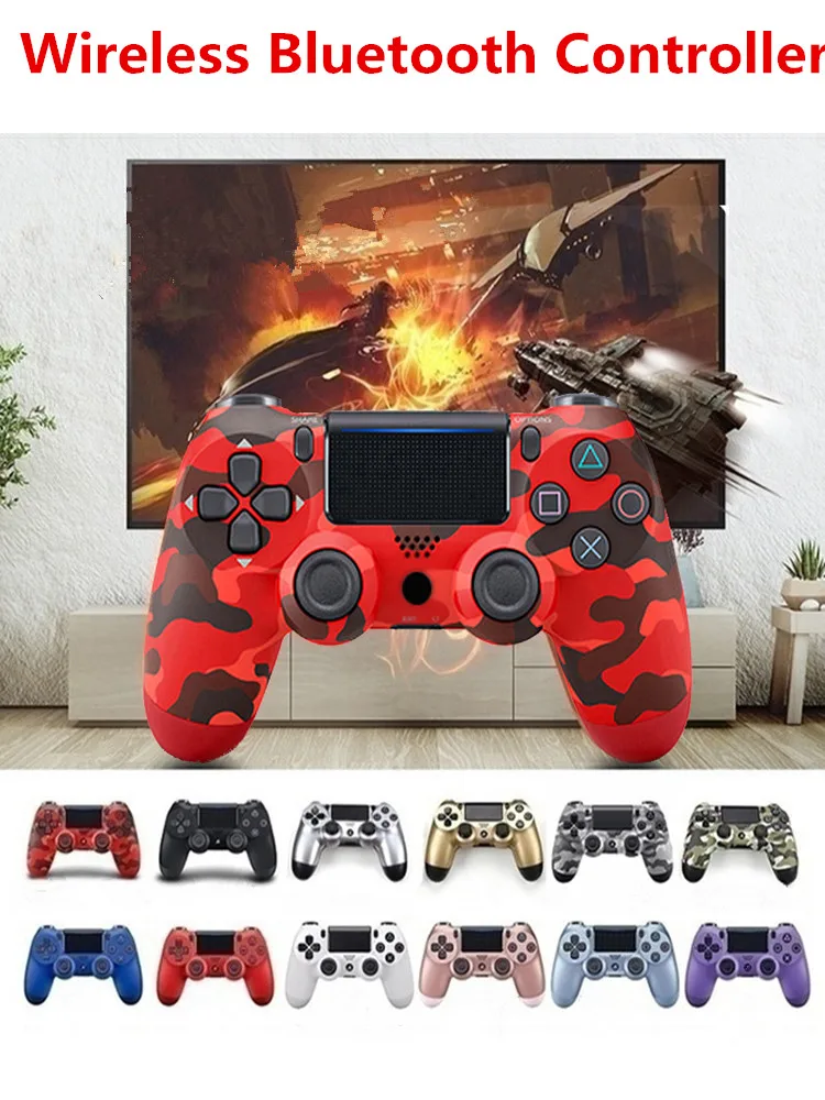 

Wireless PS4 Controle Mando PS4 Controller Bluetooth Joystick 6-Axis Double Shock 4 Gamepad For PS4pro PC IPAD Andriod iPhone