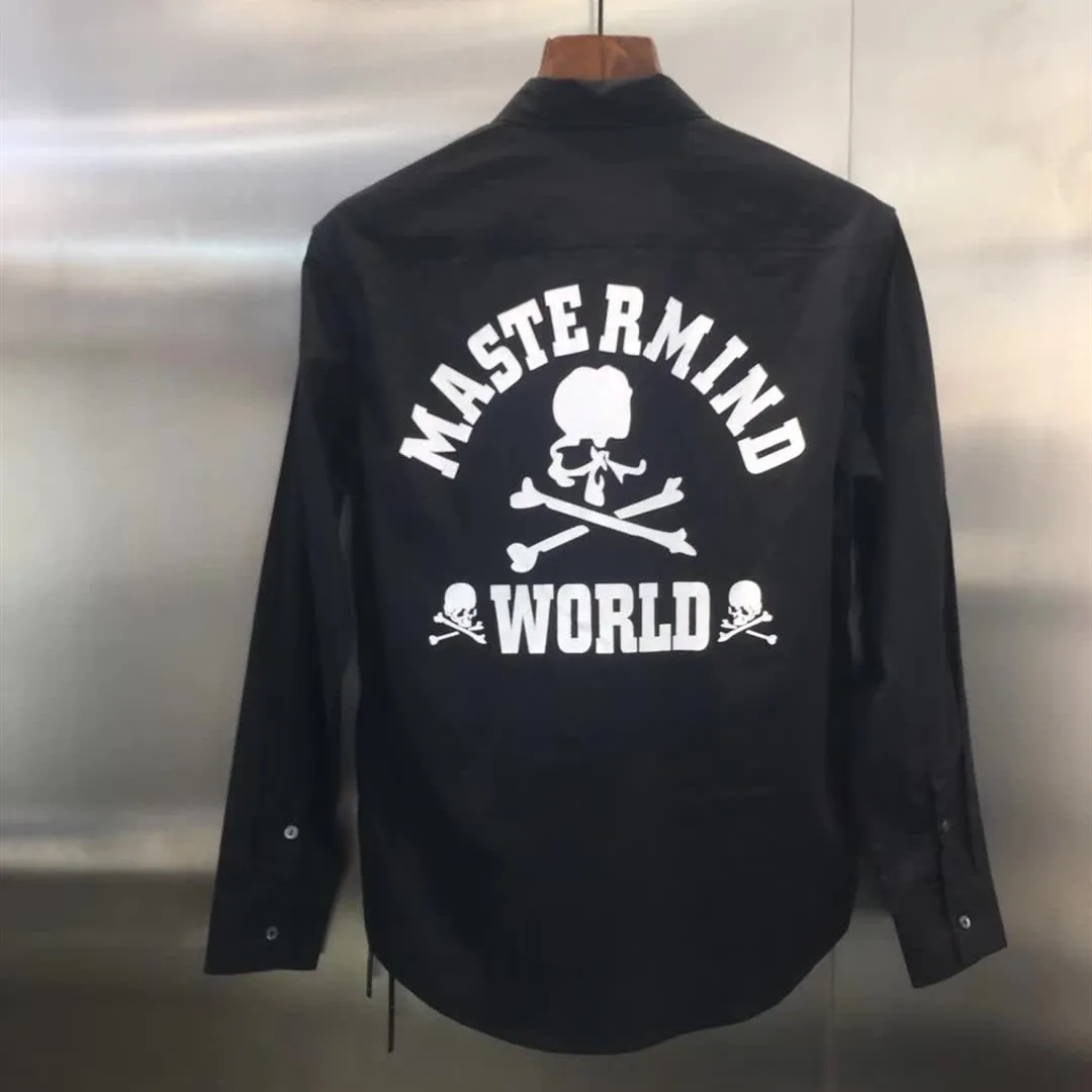 Мужские футболки Mastermind World t-shirt лучшее качество бурение логотип Mastermind тройники Япония Harajuku топы для женщин