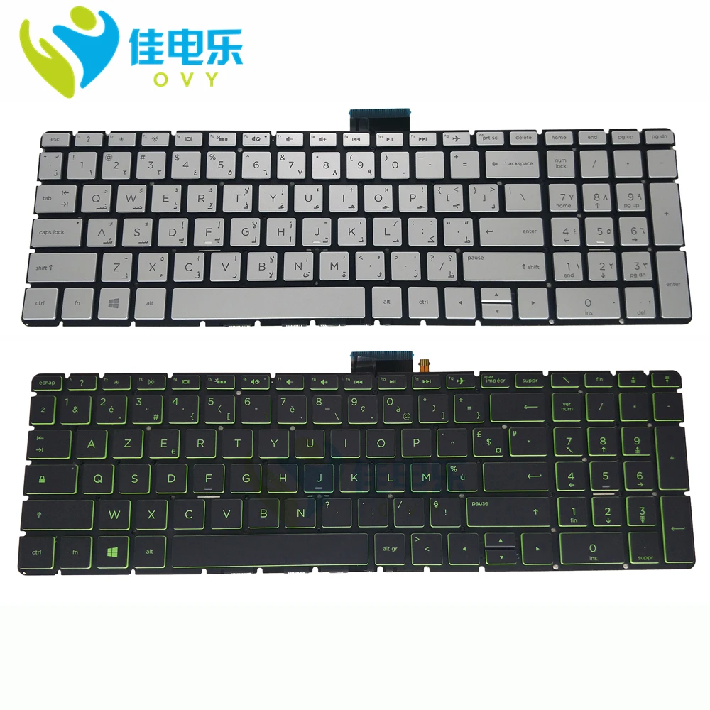 

Арабская сменная клавиатура для HP 15-BS BC BP BP00 BP015 BW 250 G6 15-CC CD CK клавиатура с подсветкой французский AZERTY AR FR с светильник