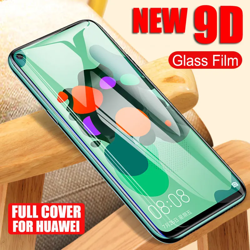 9D полное покрытие из закаленного стекла для huawei Nova 3 4 5 5T 5i 4E 3E 3i Защита экрана для huawei P20 Pro P30 Lite защитное стекло