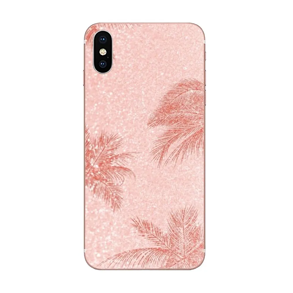 Золотой Розовый Сердце сосны яблоко полосы для apple iPhone 4 4s 5 5C 5S SE 6 6S 7 8 Plus X XS Max XR TPU