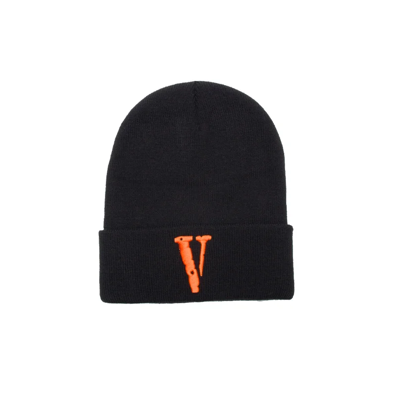 

VLONE TREND Tide Brand European and American Street High Street Couple Hedging Cold Hat Embroidered Knitted Hat Warm Woolen Hat