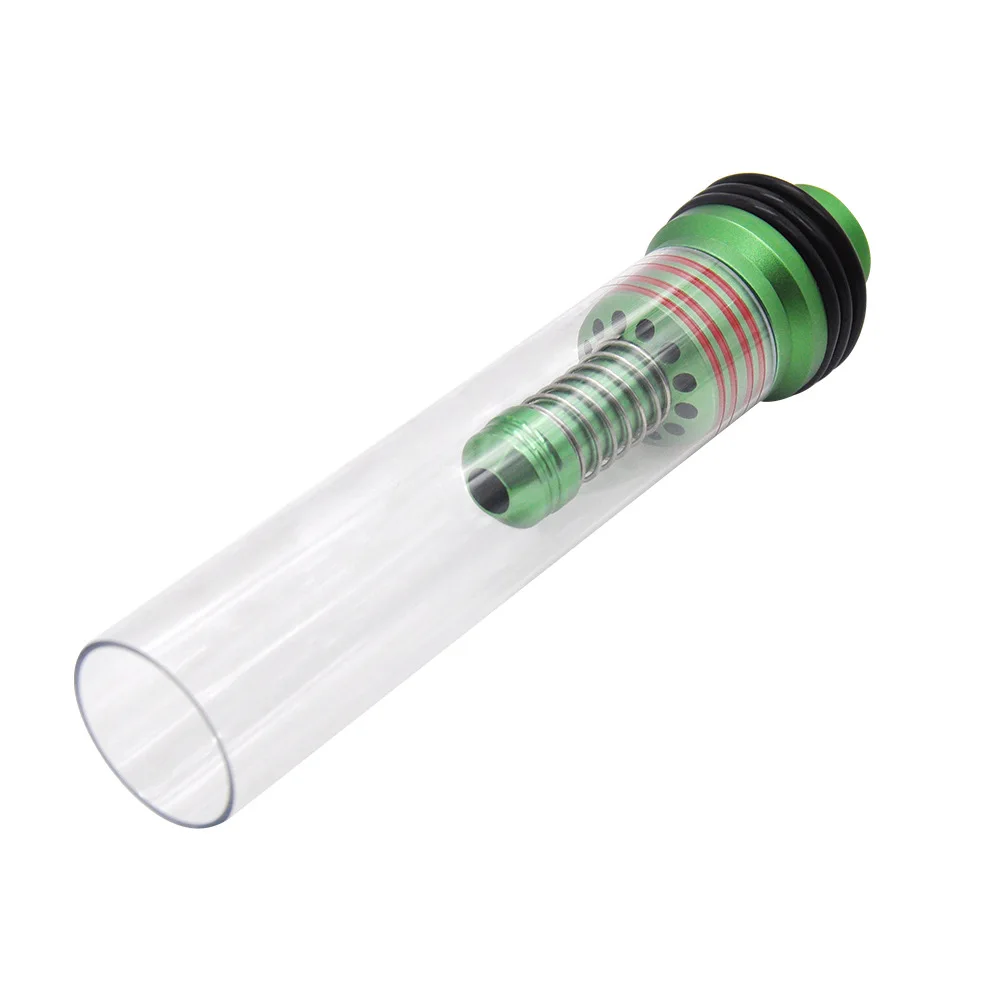 195 мм вытяжная дыхательная металлическая курительная трубка Премиум алюминиевая