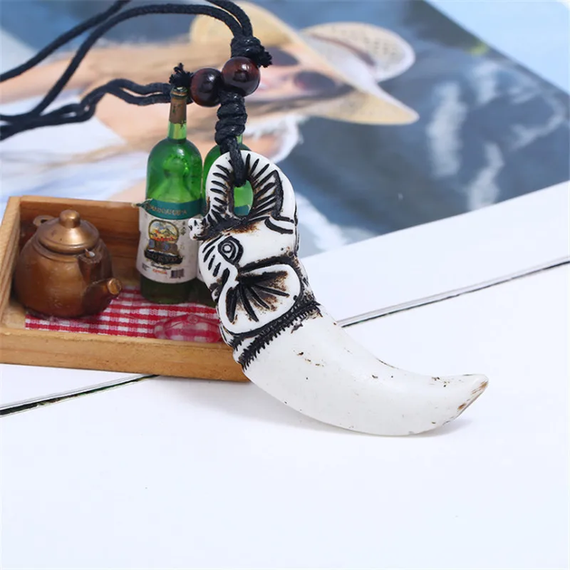 WWLB 1 шт. модная черная Веревка ожерелье в форме кости рыбы Винтажные серьги