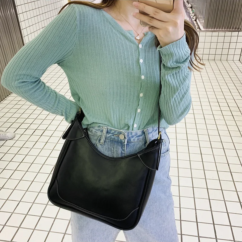 Винтажный роскошный дизайн вместительные женские сумки через плечо 2020 новые